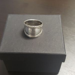 Silver Cigar Band Ring